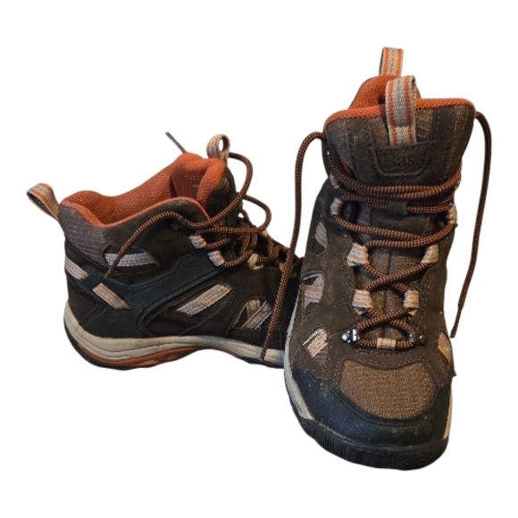 Bass Shoes - Bass Brown and Orange Hiking Boots